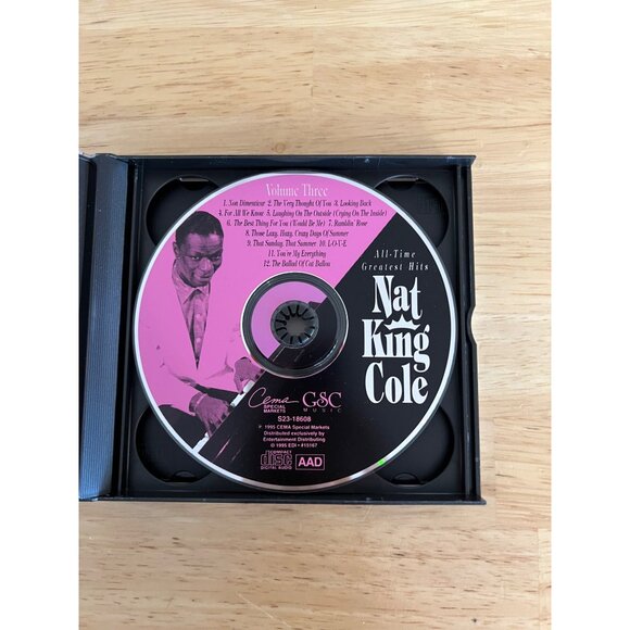 Nat King Cole 36 All-Time Greatest Hits 3 CD Set 1995 Jazz CEMA Music Pre-Owned - Picture 2 of 5